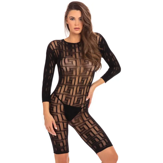 René Rofé Exotic bodystocking nero S/M senza cavallo