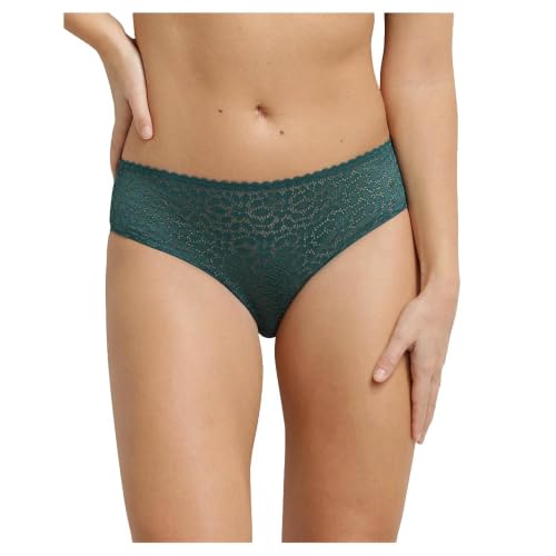 DIM Daily Dentelle slip verde smeraldo pizzo