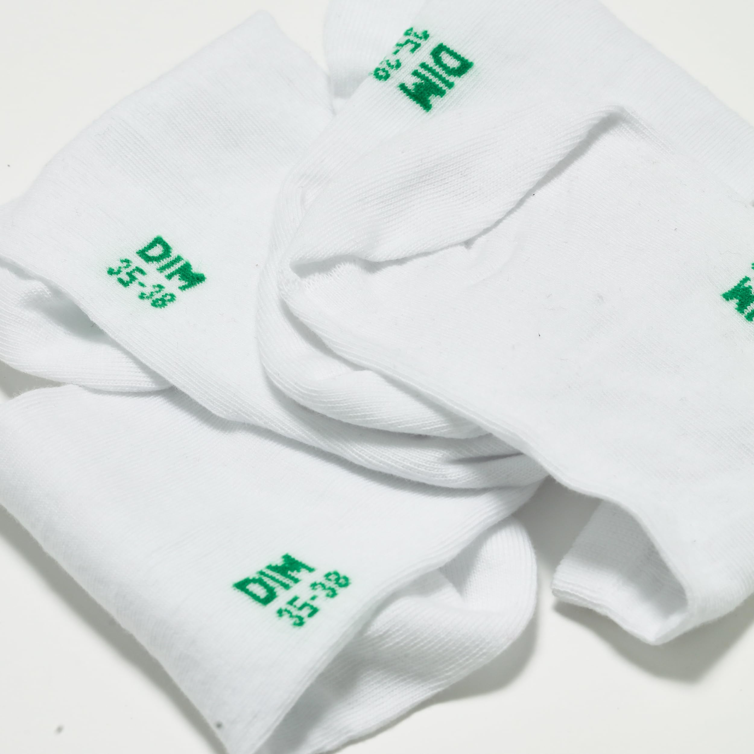 DIM Good calzini donna bianco x4 cotone morbido
