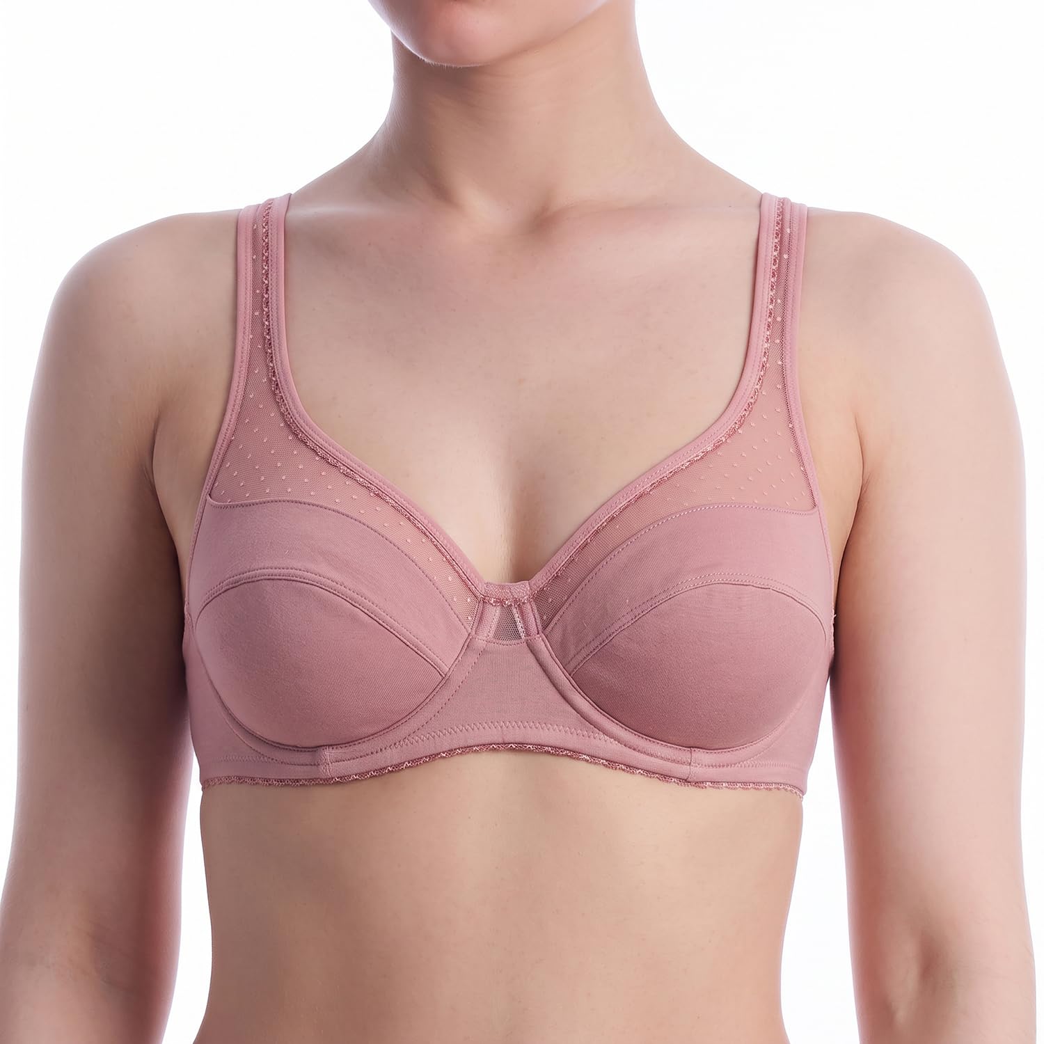 DIM Generous Cotone Bio Reggiseno 4D x1 Ferretto Coppe Lisce