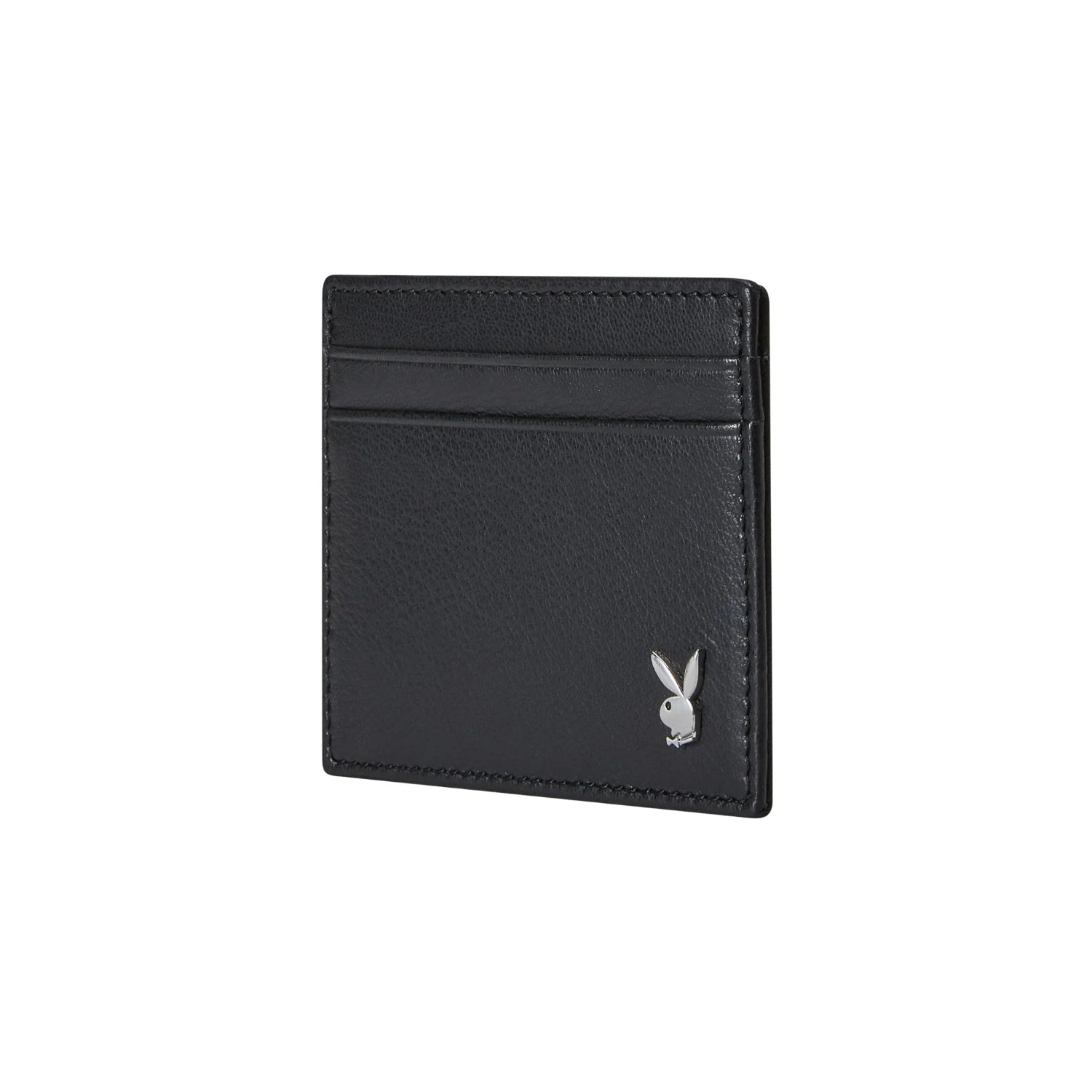 Playboy Milled Front Pocket portafoglio nero pelle