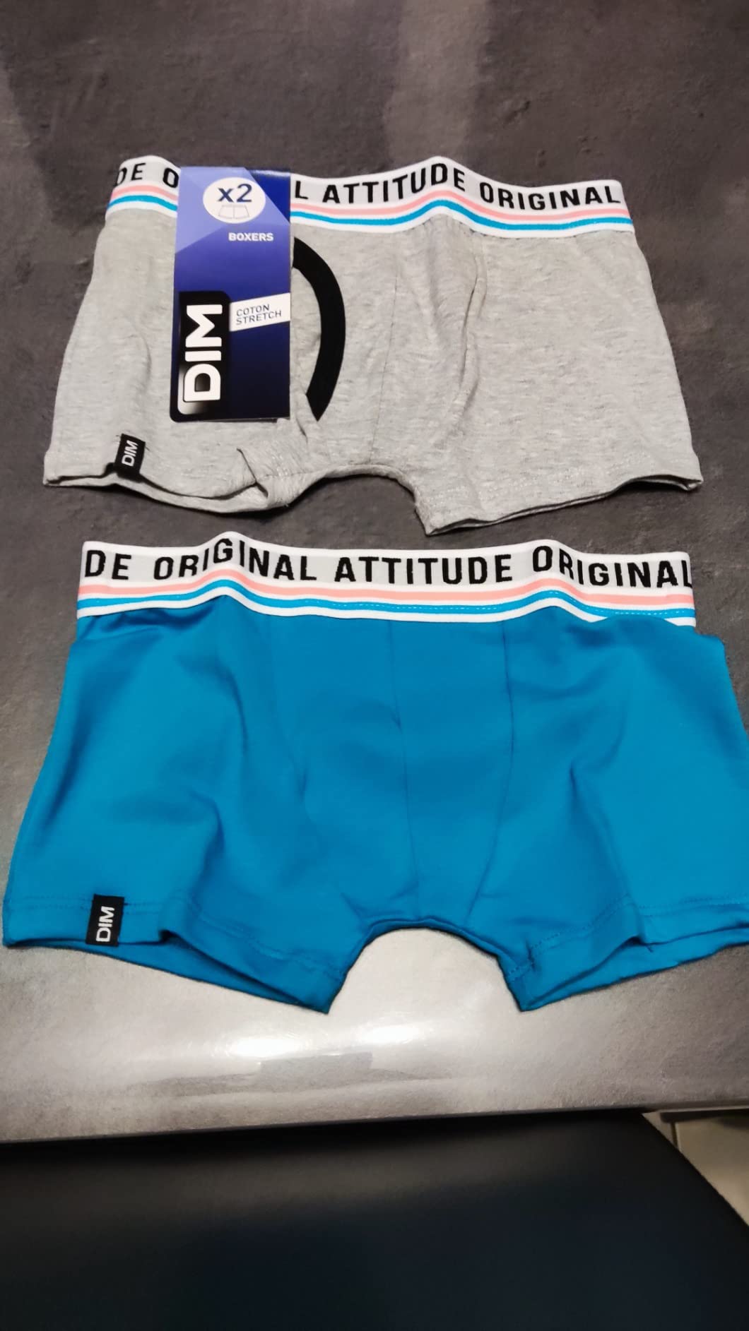 DIM Original boxer ragazzo corto cotone aderente