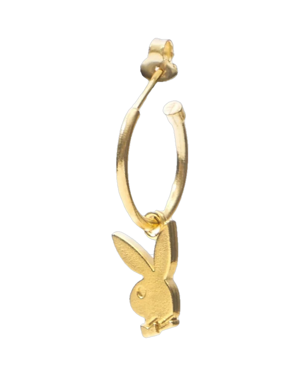 Playboy Bunny Huggie Hoops Orecchini Oro 0.5" Kissing Rabbit
