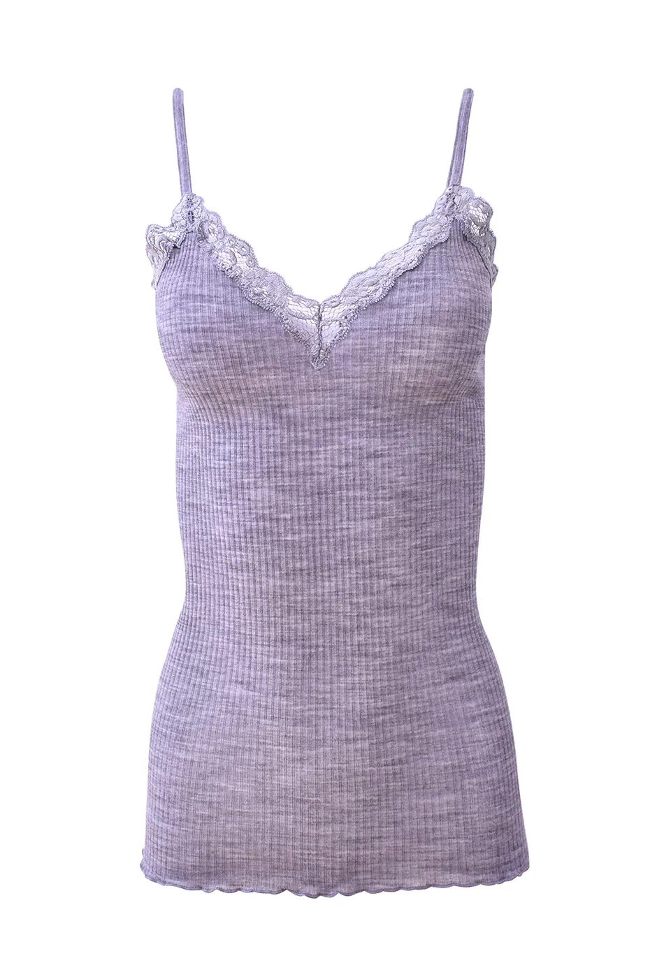 Egi canotta donna lana seta L-XL con pizzo