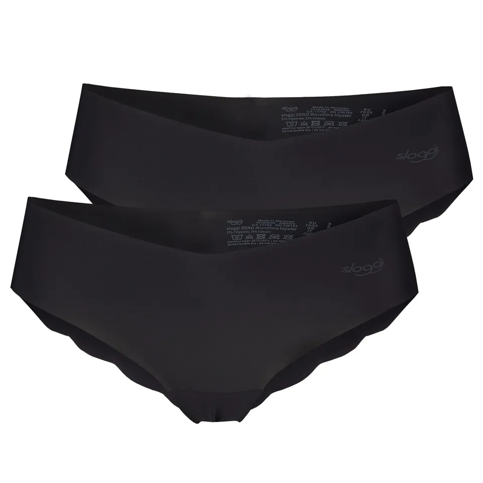 sloggi Zero Microfibre H Hipster slip 2 pezzi neri