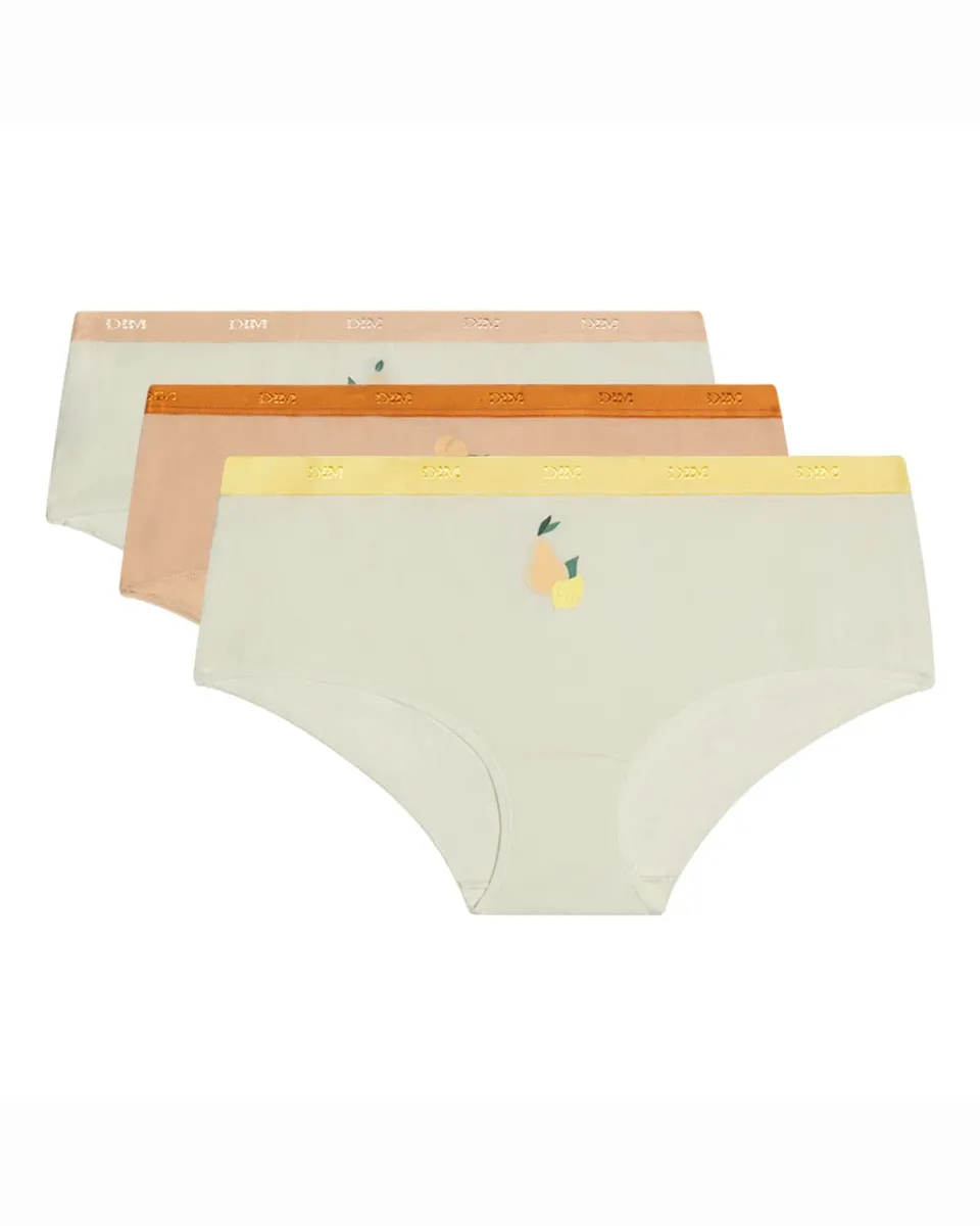 DIM Les Pockets Boxer Donna Cotone x3 Fruitti