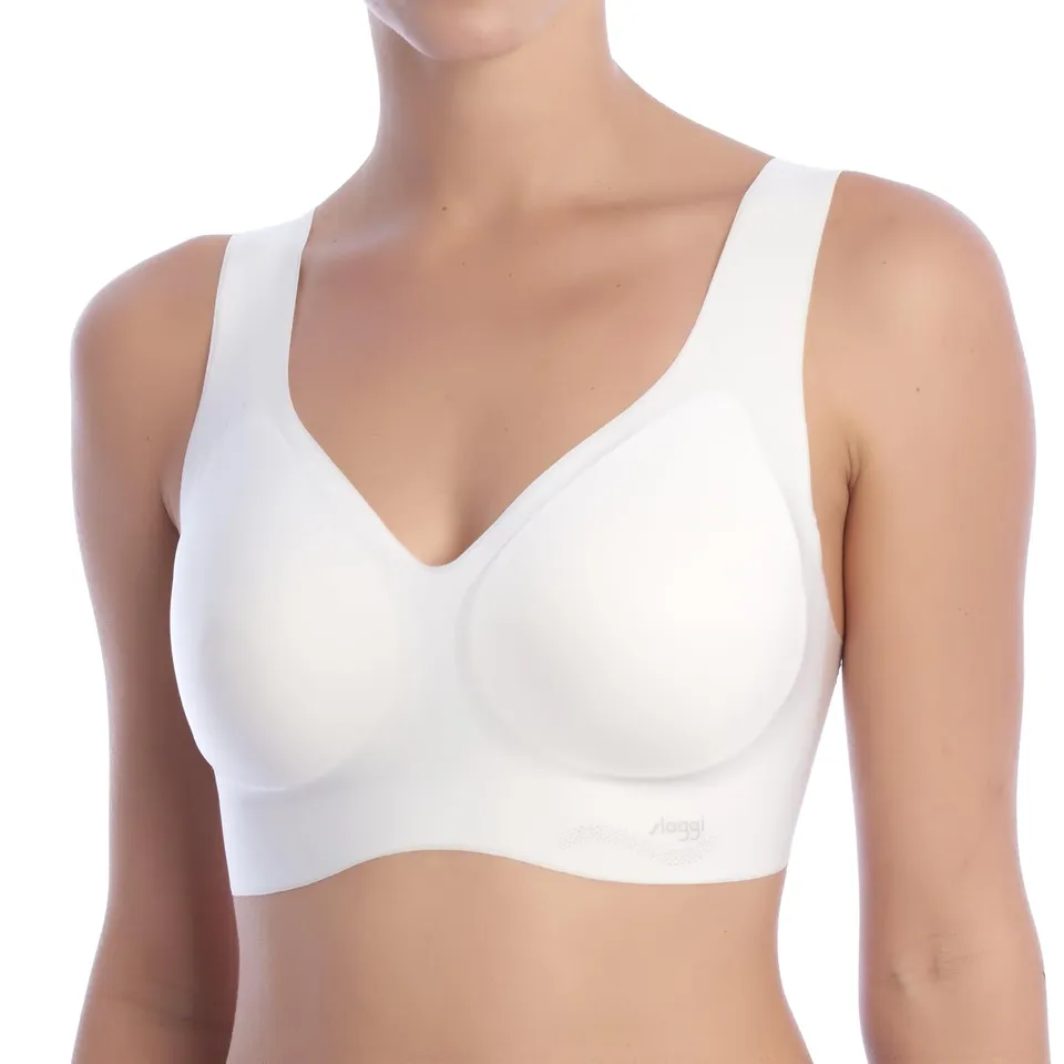 Sloggi Zero Feel Bralette X Reggiseno XS Bianco Morbido