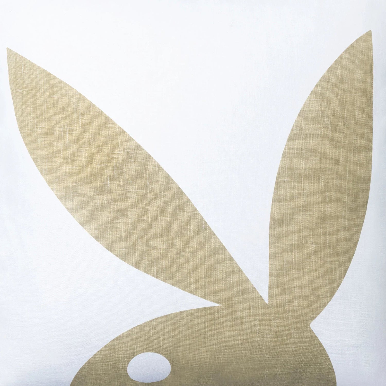 Playboy Shadow Bunny cuscino lino grigio 50x50