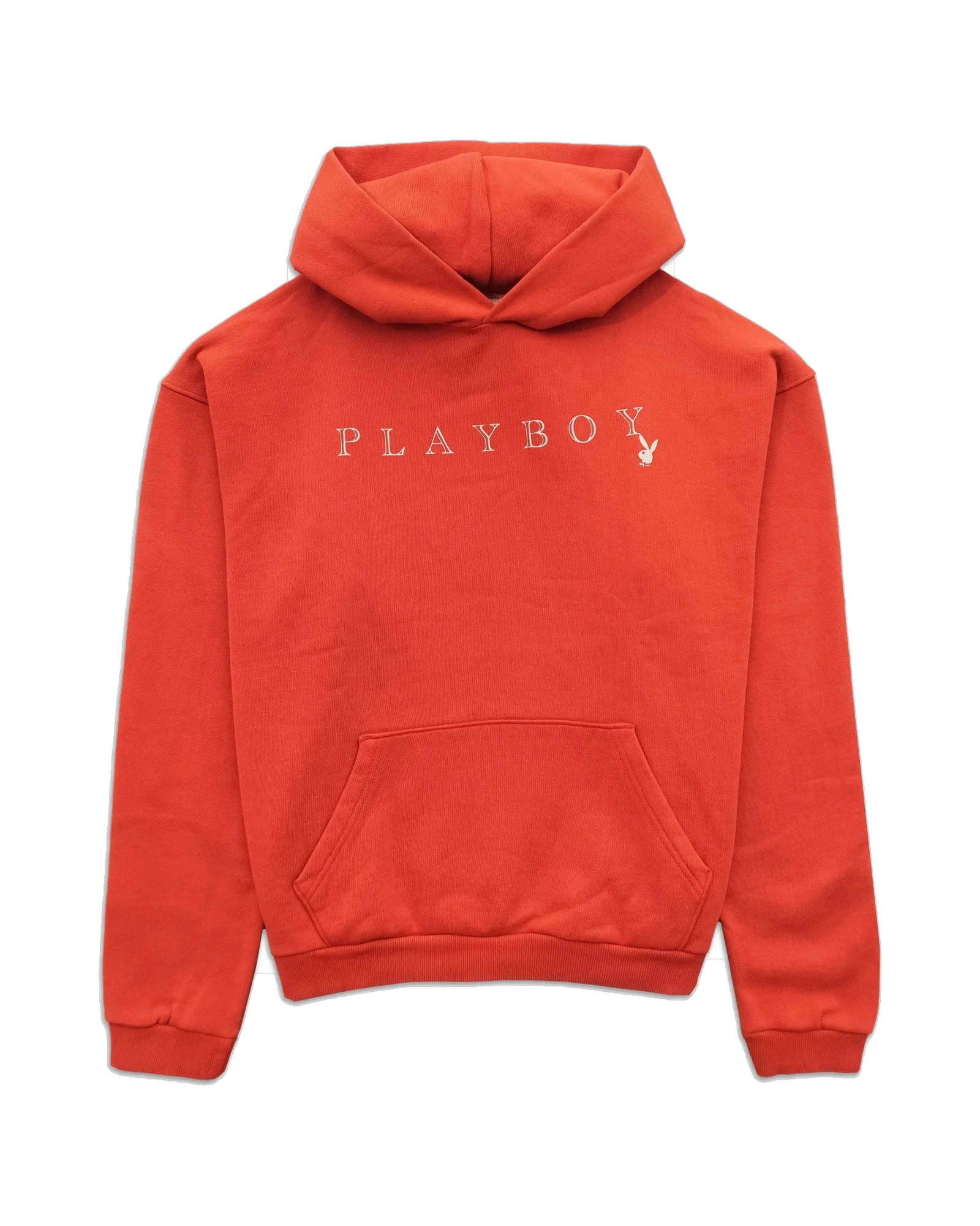 Playboy Enjoy hoodie felpa cappuccio rossa pile
