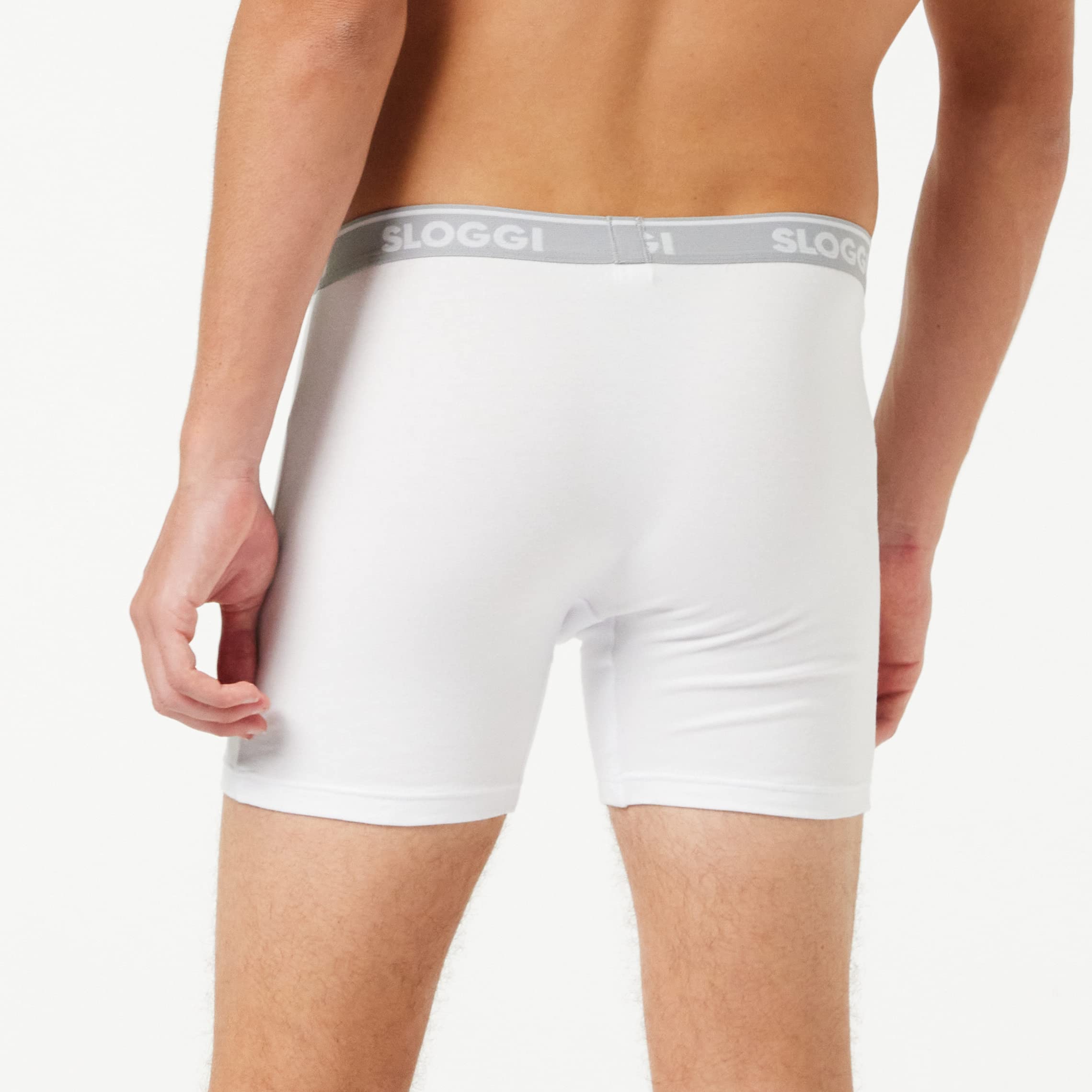 Sloggi Go ABC boxer uomo bianco x2 cotone