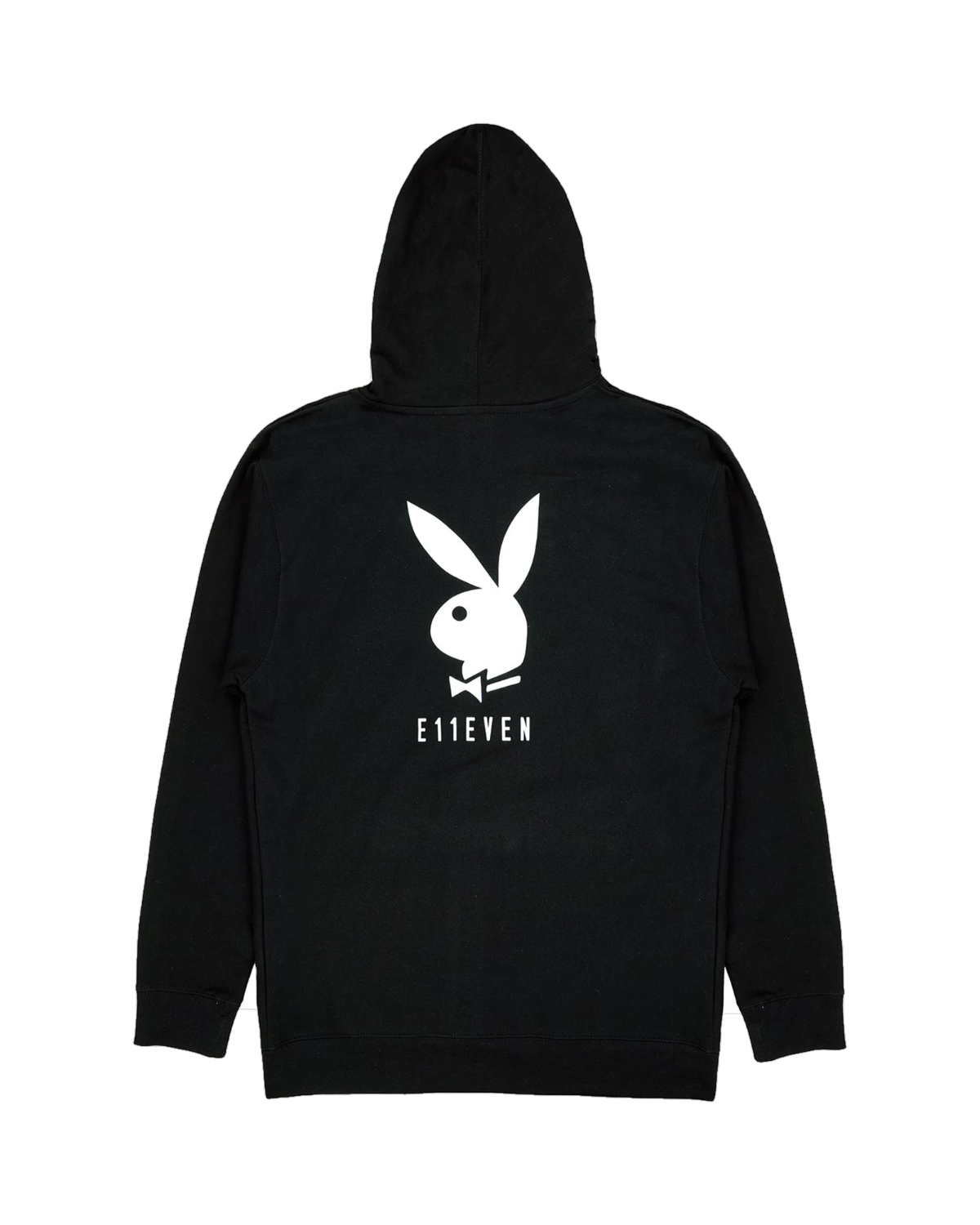 Playboy x E11even felpa cappuccio nera cotone