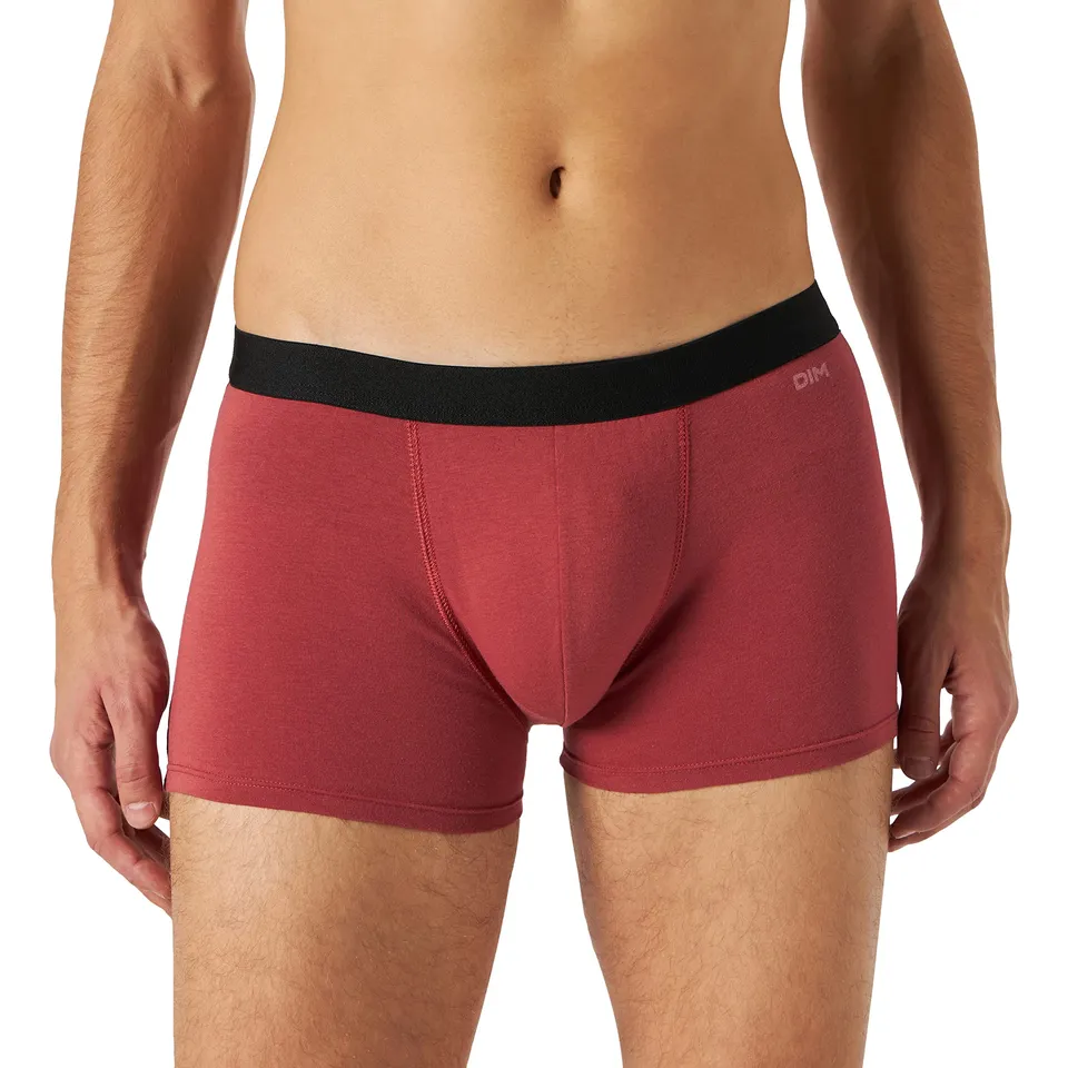 DIM boxer uomo x6 cotone nero grigio rosso