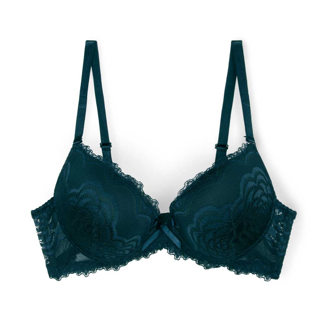 René Rofé Marla reggiseno push-up pizzo nero 34B