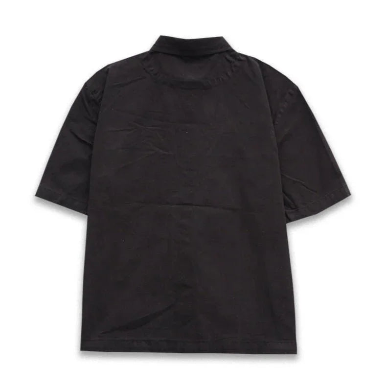 Playboy Studio Camicia Uomo Bottoni Rossa Maniche Corte