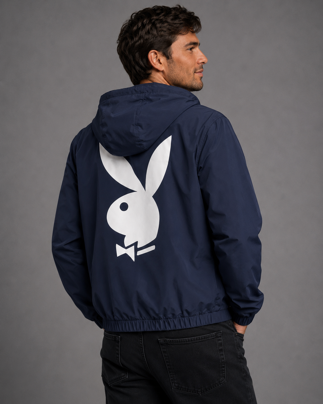 Playboy Classic Club Jacket giacca leggera blu
