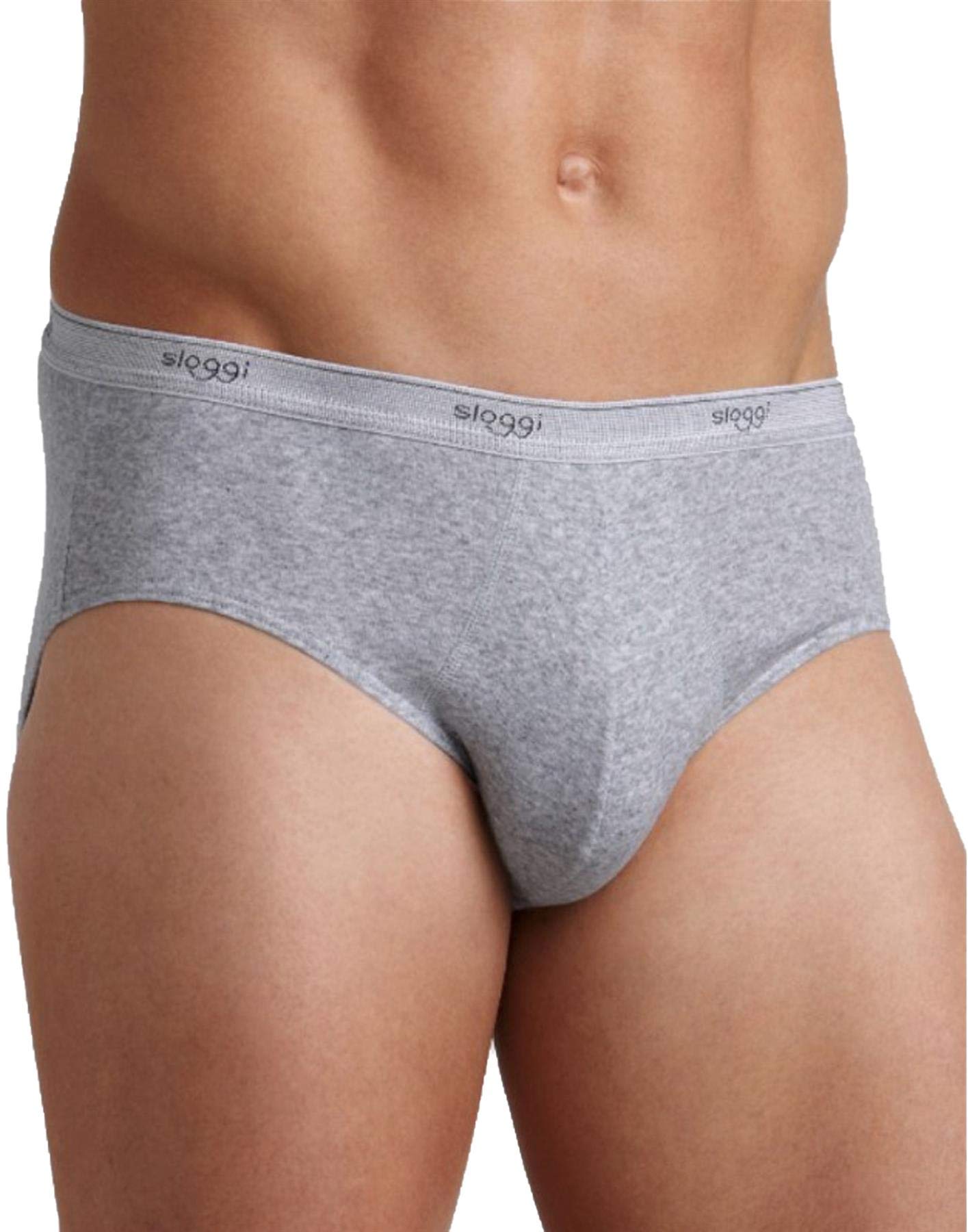 Sloggi Basic Midi slip uomo 2 pezzi bianco cotone