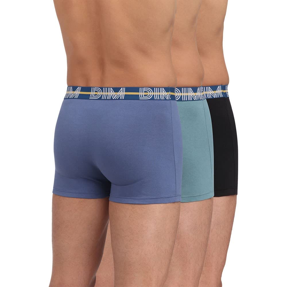 DIM boxer uomo L 3pz cotone elasticizzato multicolore
