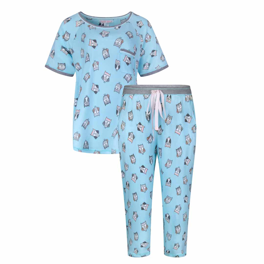 René Rofé Yummy Butter Soft pigiama capri set da 2 morbido