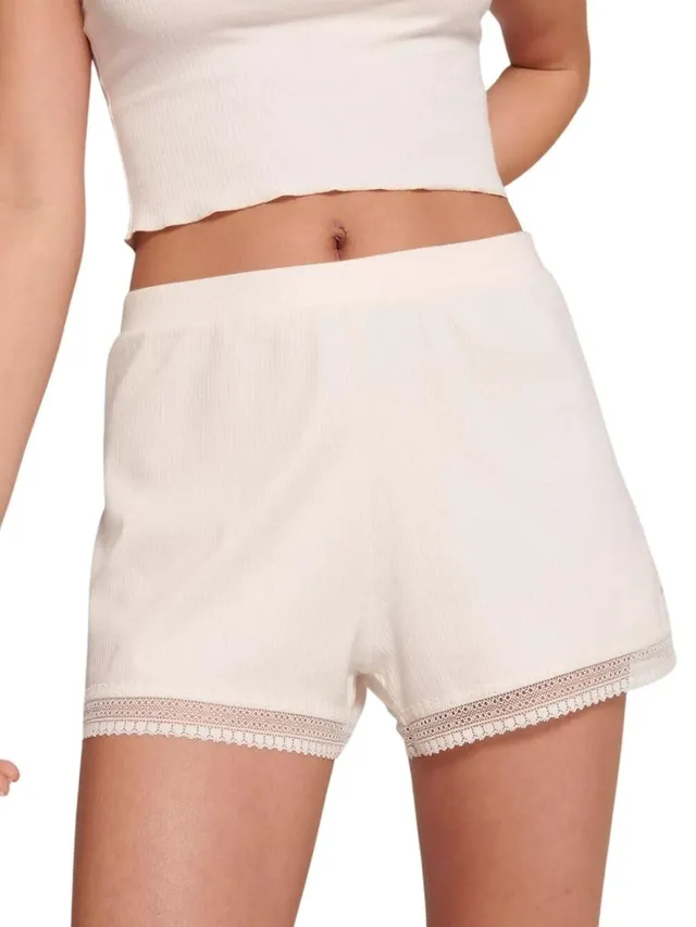 sloggi Go Ribbed Short pigiama donna M cotone a coste