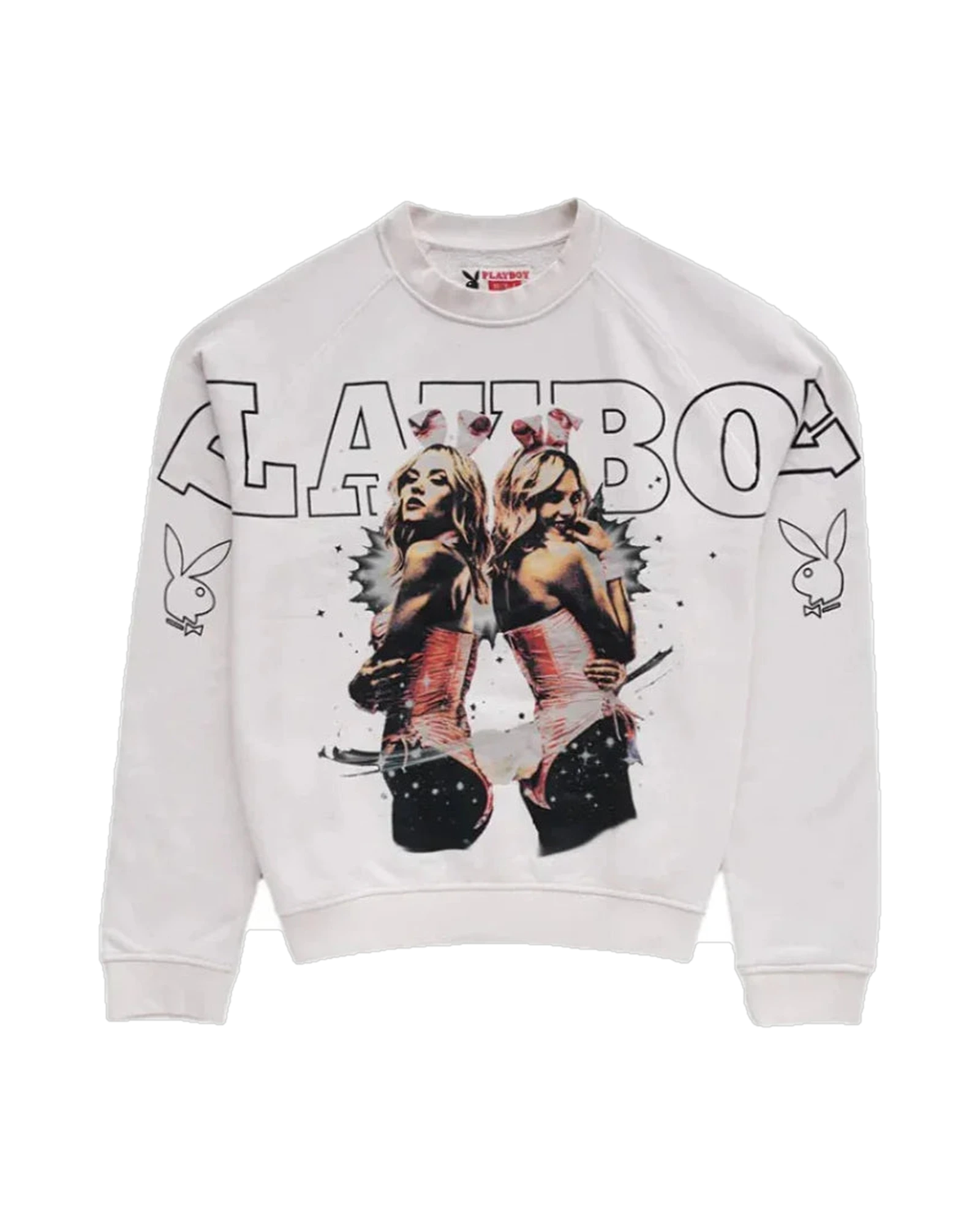 Playboy Twins Sweatshirt felpa cotone vintage black