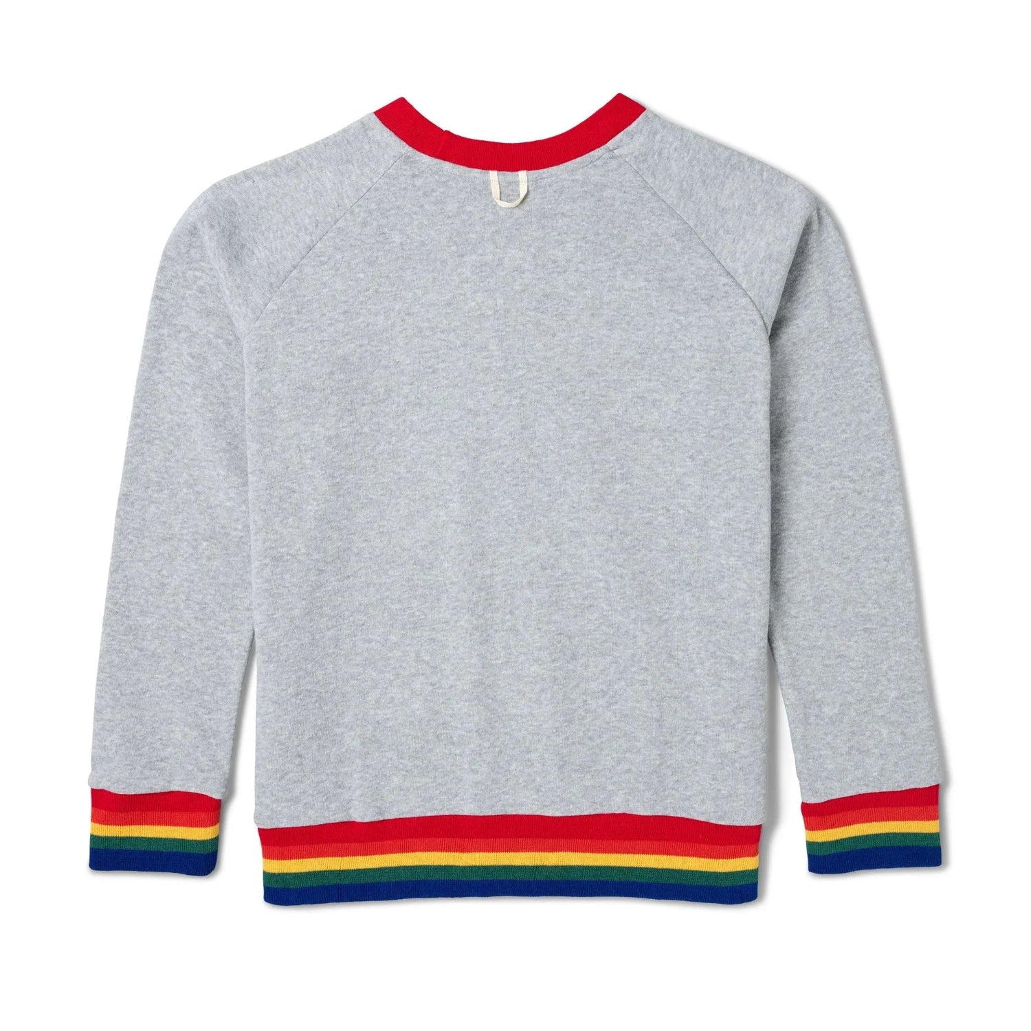 Playboy Rainbow Love felpa unisex grigia cotone poliestere