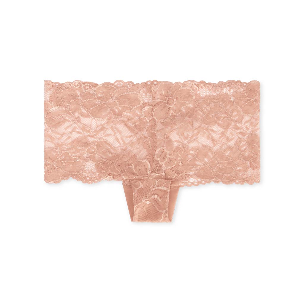 René Rofé Everyday Lace slip boyshort pizzo beige M