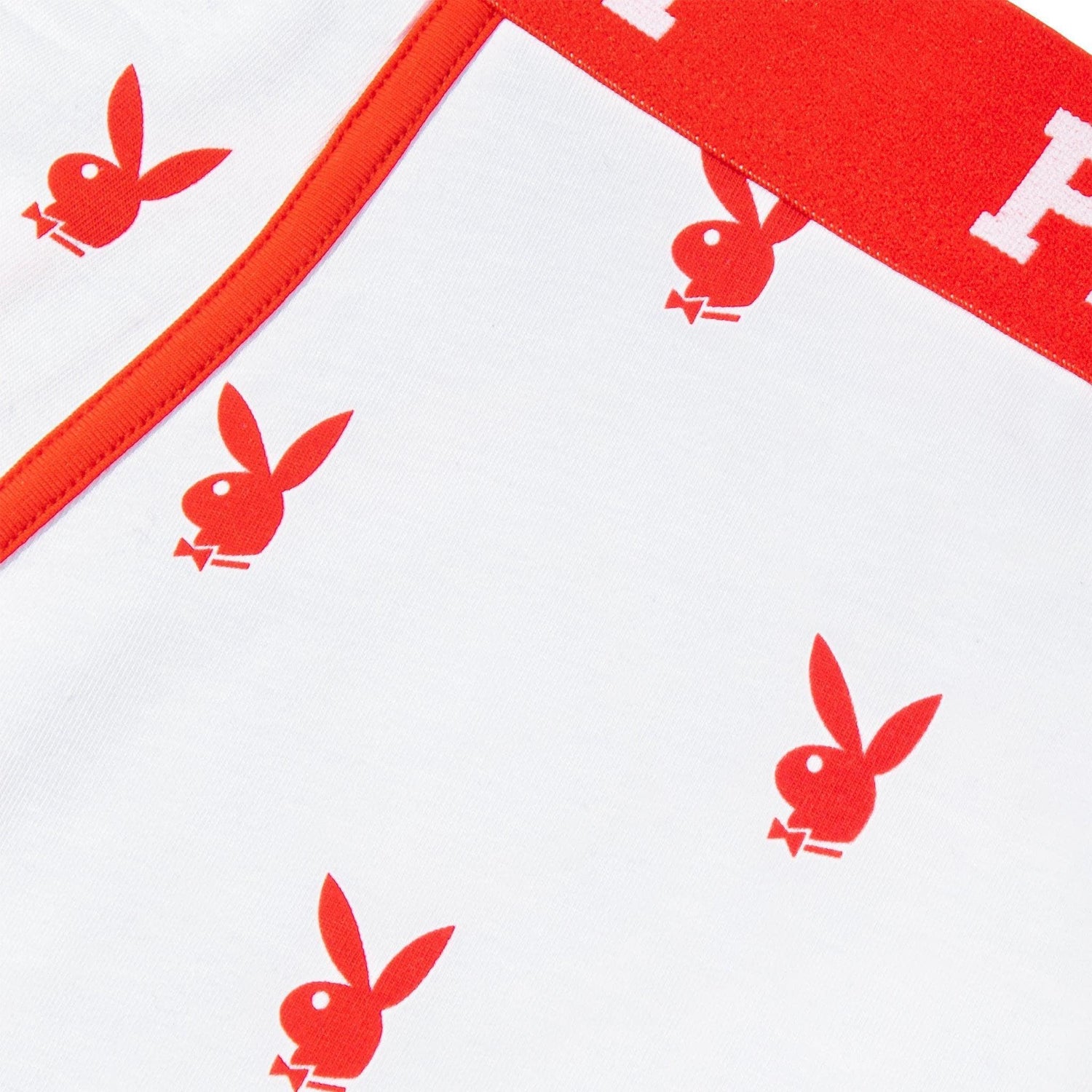 Playboy Rabbit Head boxer uomo rosso cotone S