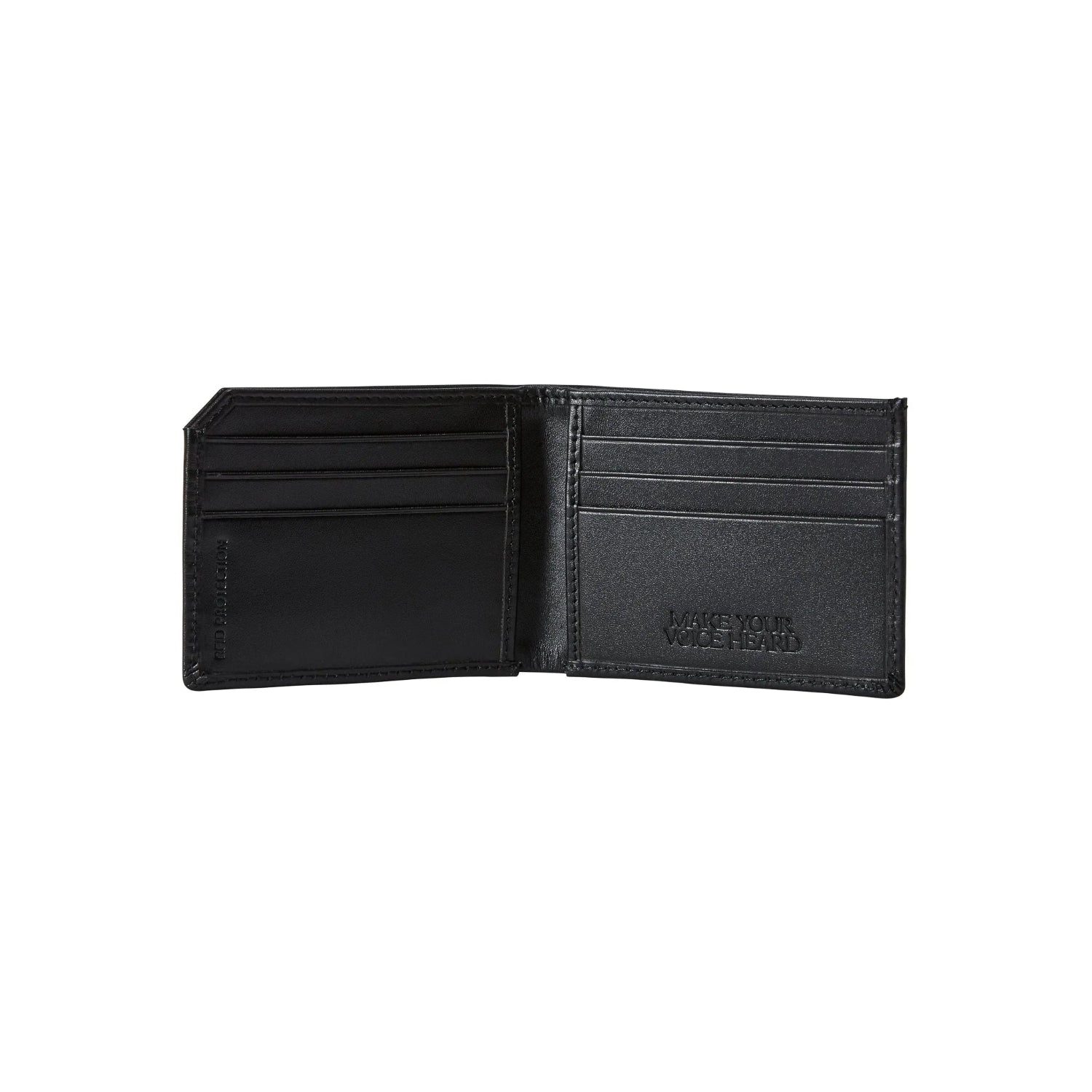 Playboy portafoglio uomo nero pelle RFID slim