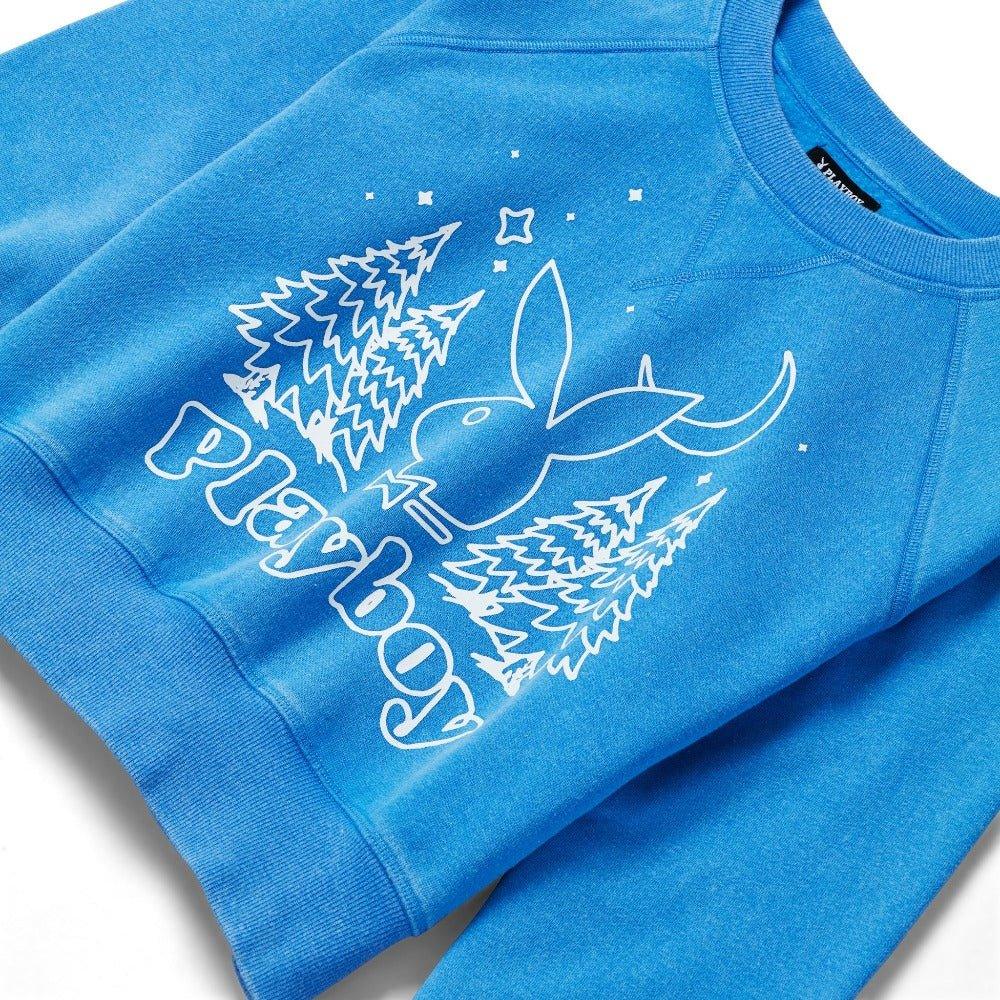 Playboy Vintage Raglan Crewneck felpa donna vestibilità comoda