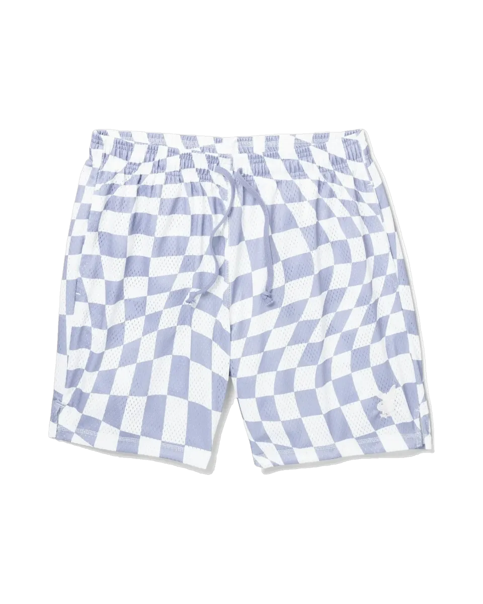 Playboy Wavy Checker pantaloncini basket uomo in mesh
