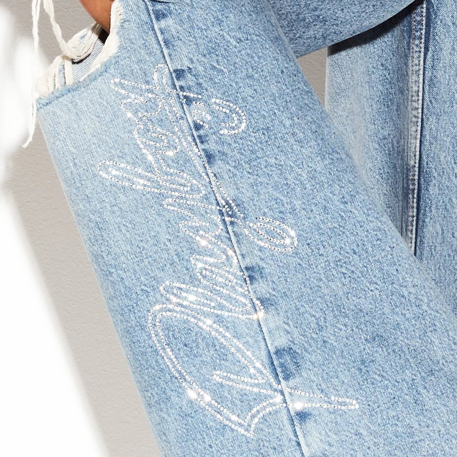 Playboy Skater jeans donna vita bassa lavaggio chiaro