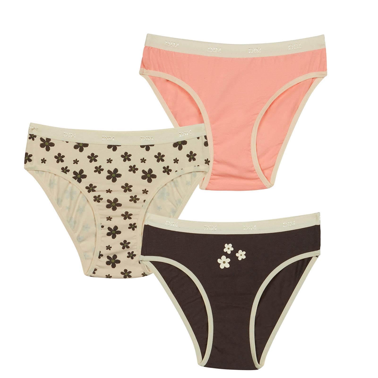 DIM Les Pockets Girl mutandine cotone bambina x3 fantasie