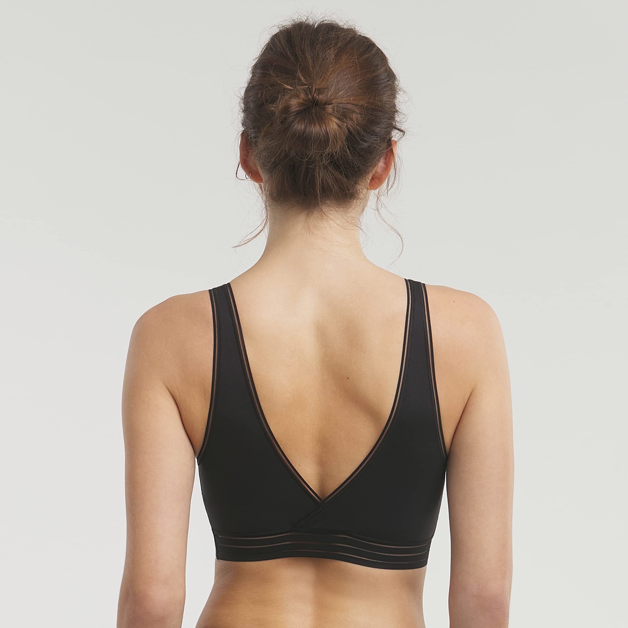 DIM Oh My Dims Triangle Reggiseno L Nero Senza Ferretto