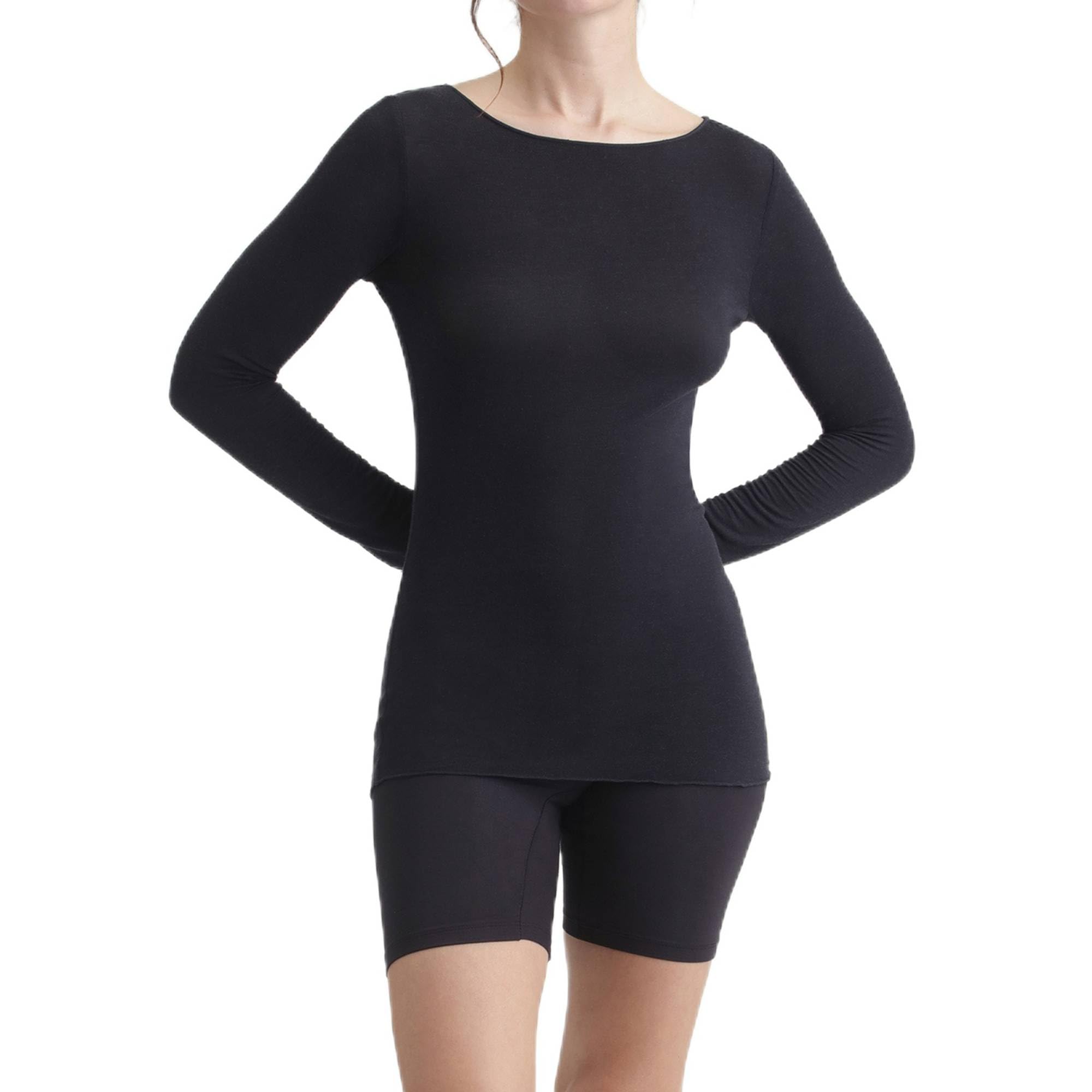 DIM In Cashmere t-shirt manica lunga donna scollo barca
