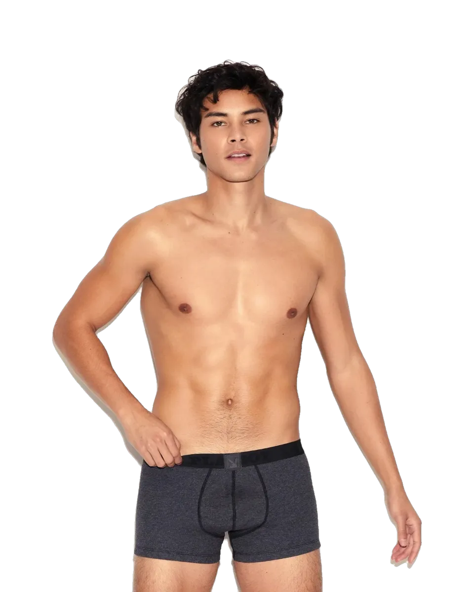 Playboy Essentials Rib Boxer storm modal elasticizzato