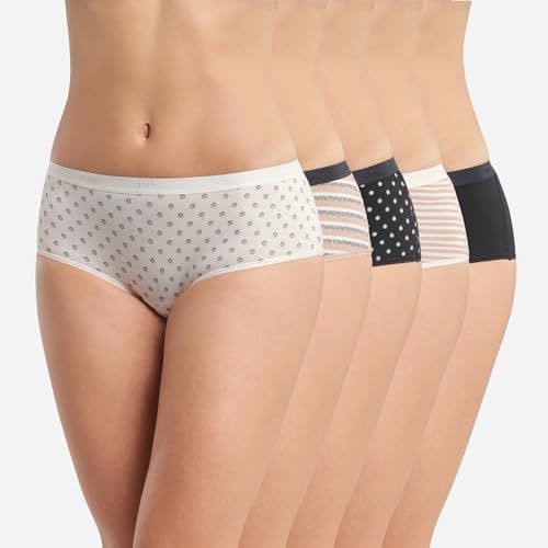 DIM Les Pockets culotte donna x5 cotone nero S