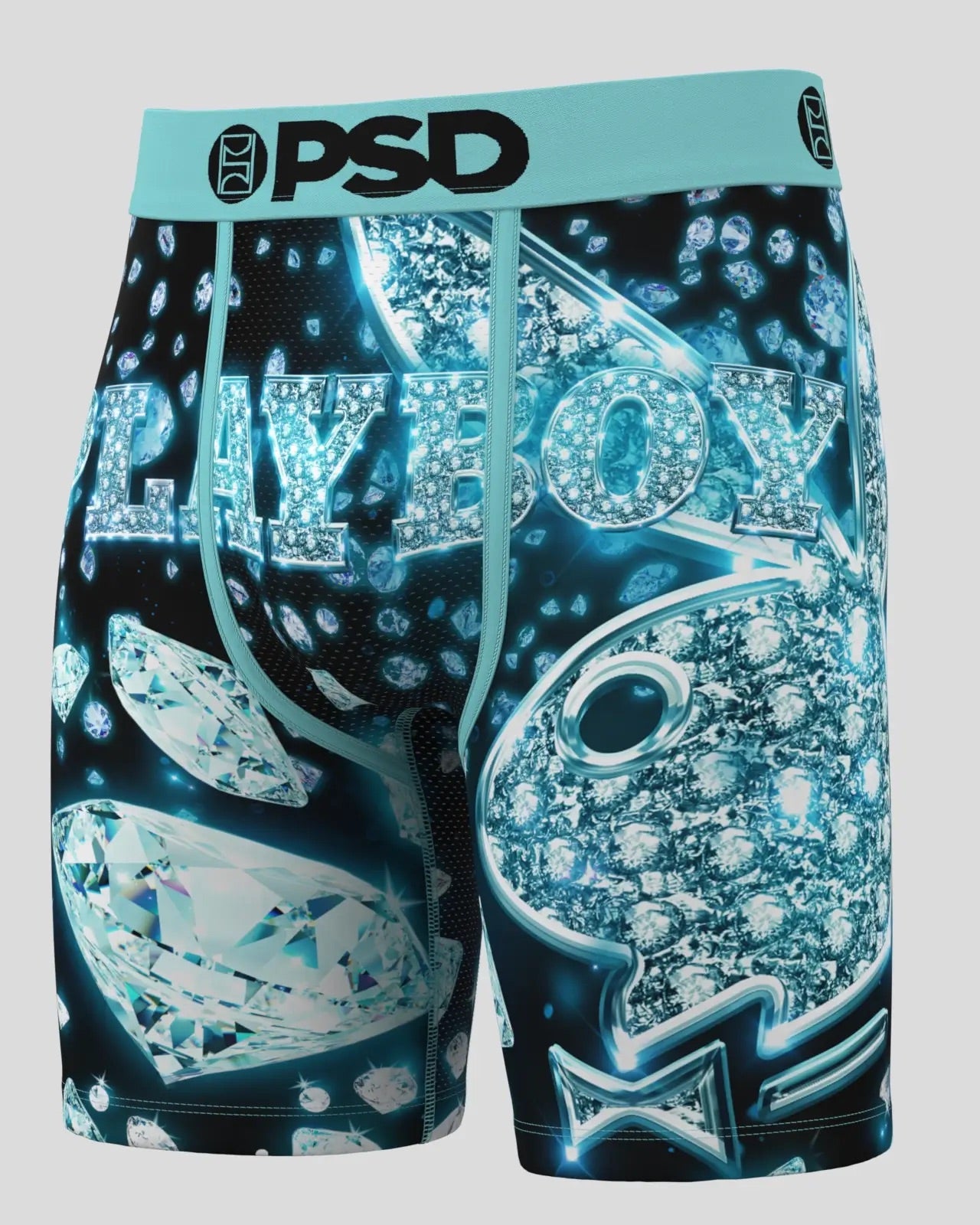 Playboy VVS PSD boxer uomo blue ice microfibra