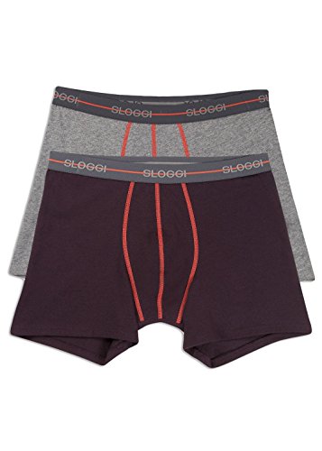 Sloggi Start Short Boxer Uomo Cotone x2 Multicolore