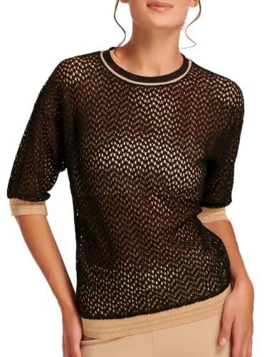 Egi 5015 maglietta donna cotone traforato mezza manica