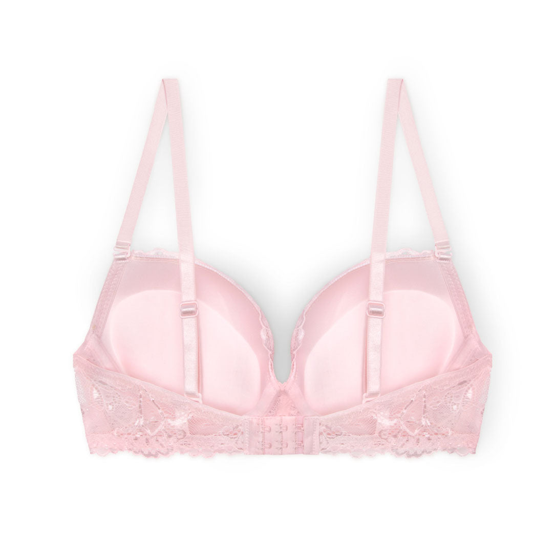 René Rofé Floral Lace Reggiseno Push Up 36B 3 Pezzi