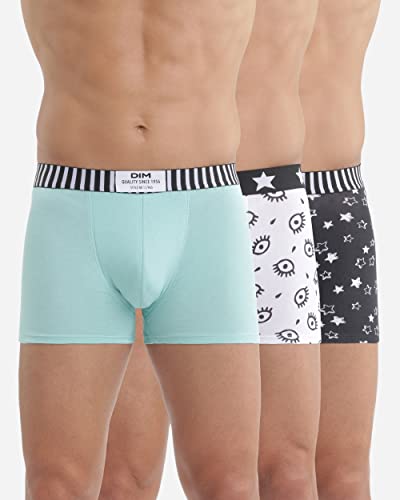 DIM Vibes X3 Boxer Uomo Fantasia Verde Cotone Elasticizzato