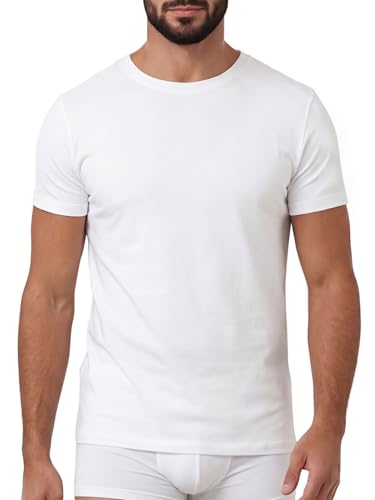 Egi 5321 Maglia Intima Uomo M Bianca cotone Scozia