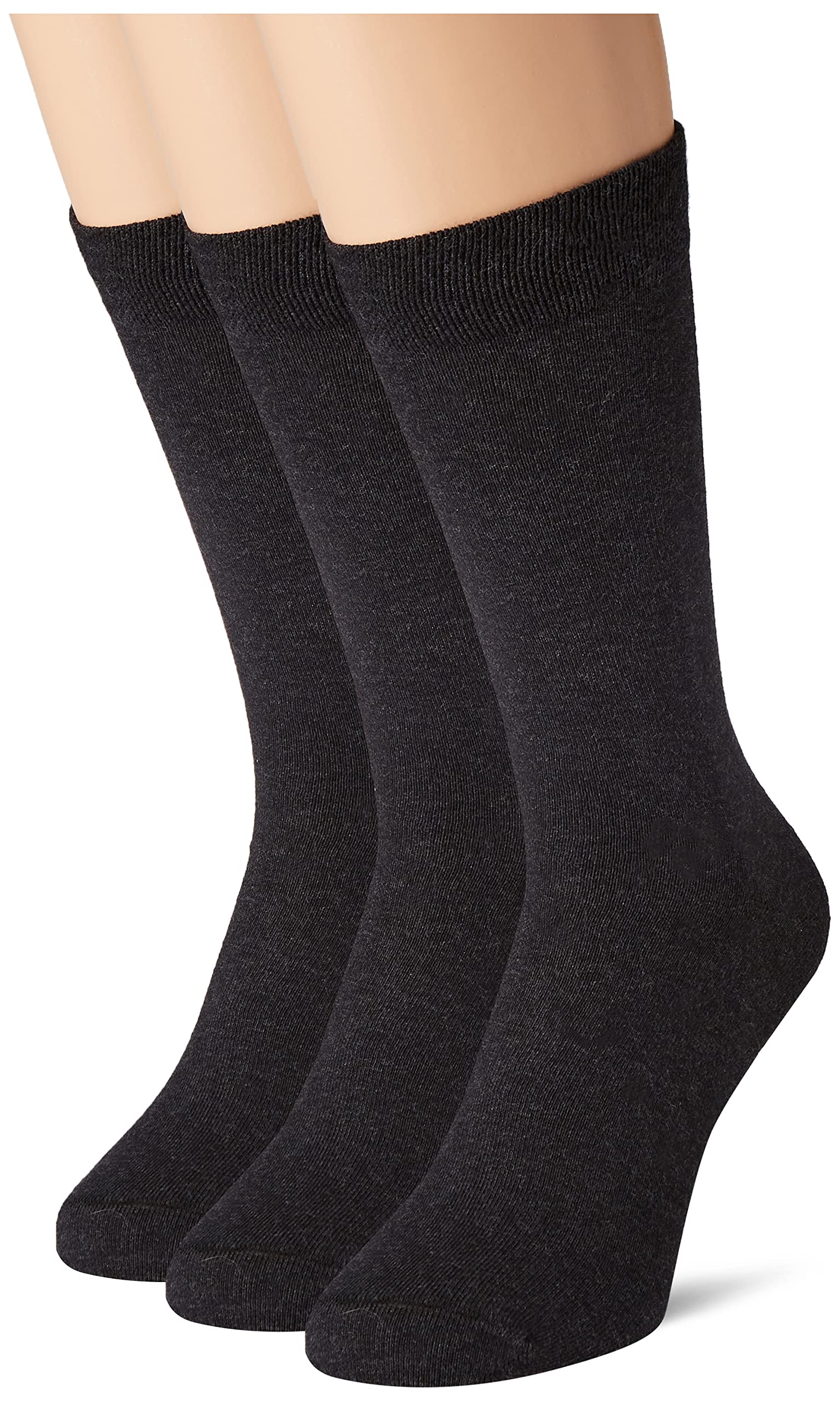DIM Coton Traspirabile X3 calzini uomo nero 43-46 x3 cotone
