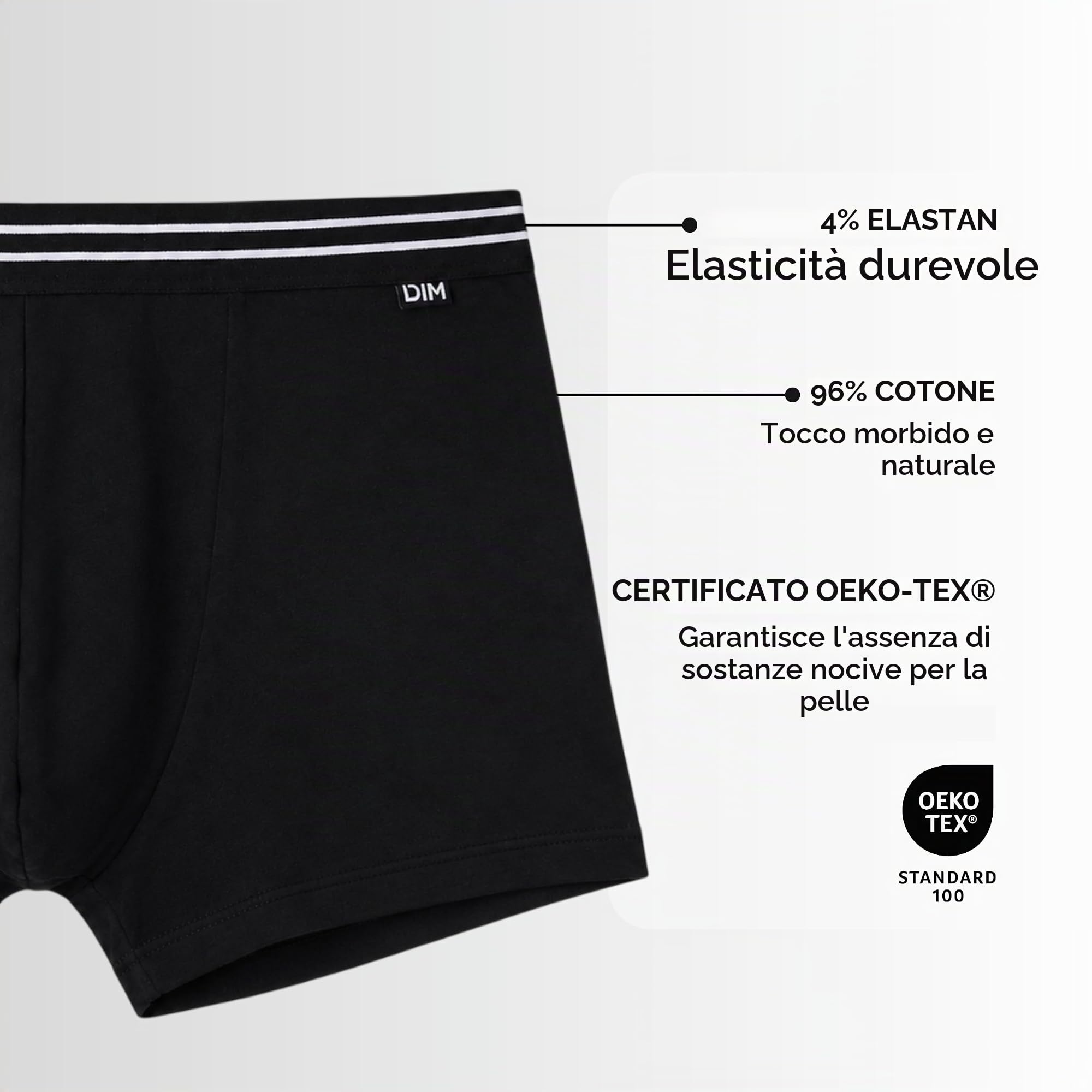 DIM Ecodim boxer uomo x8 cotone stretch