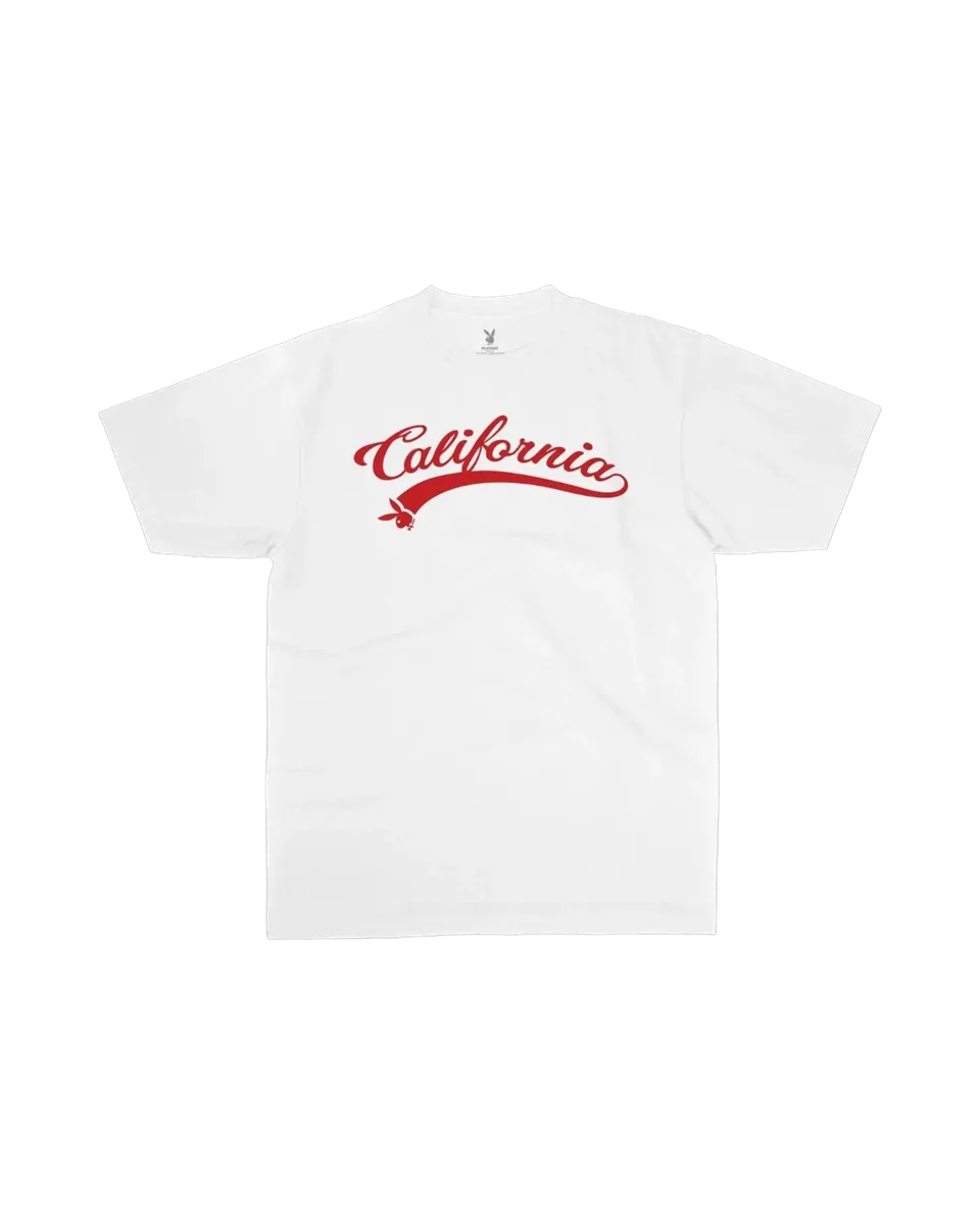 Playboy California Tee maglietta nera cotone unisex