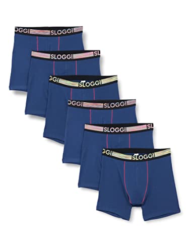 sloggi GO ABC Natural H Short boxer uomo 6 pezzi cotone