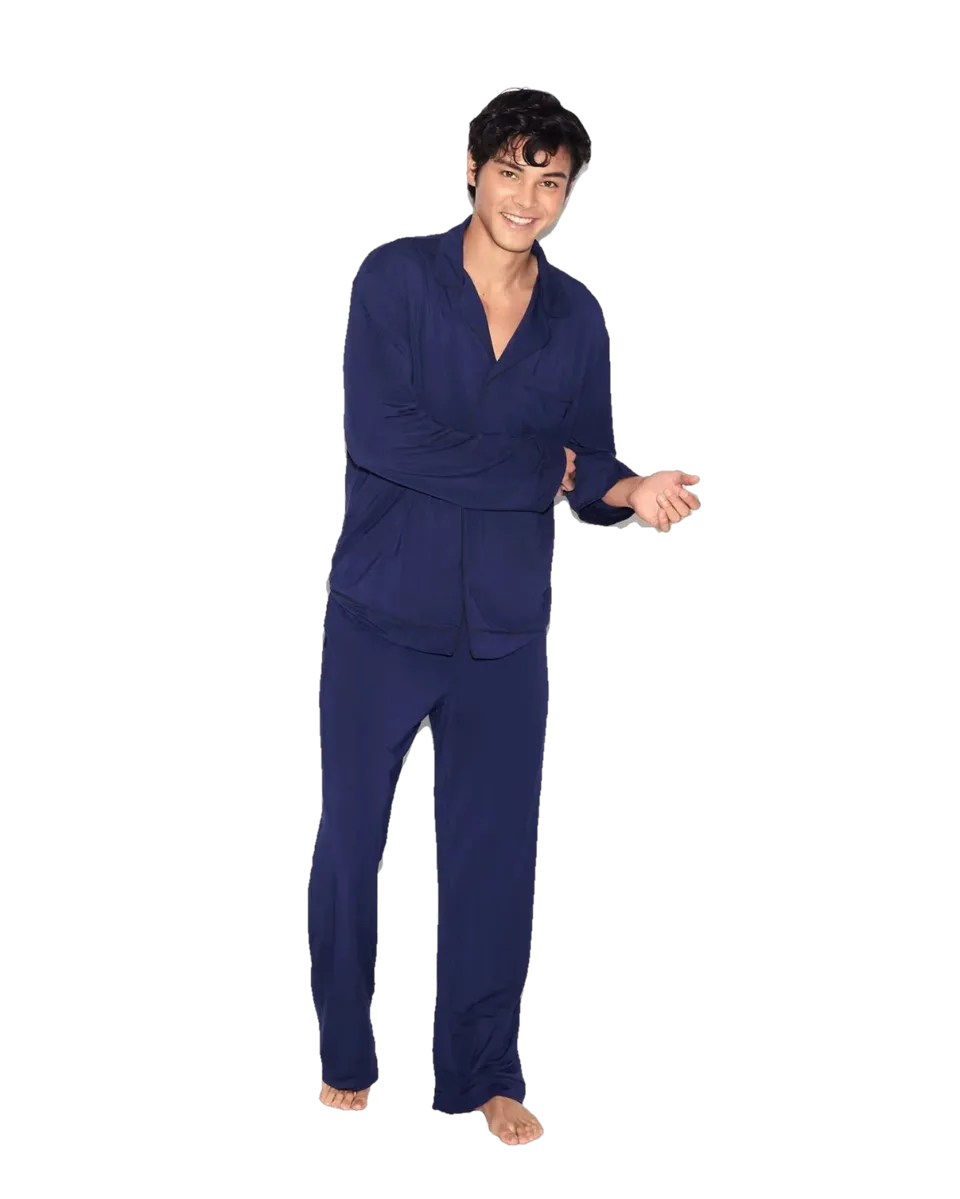 Playboy Classic Sleep Set pigiama uomo blu modal