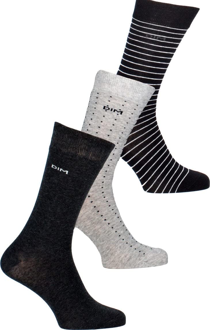 DIM Cotone calzini uomo x3 marina cotone traspirante