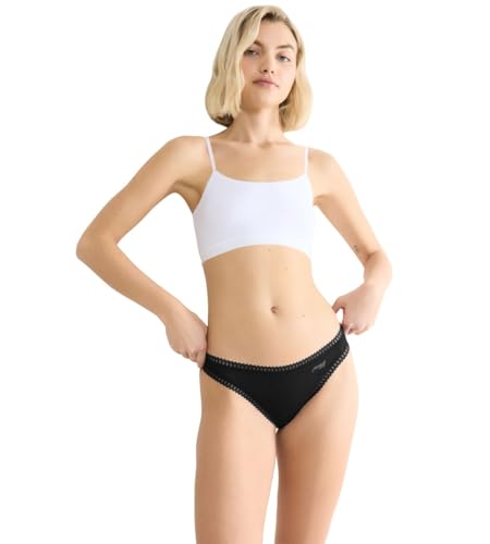 Sloggi Go Crush perizoma nero XL 3 pezzi cotone