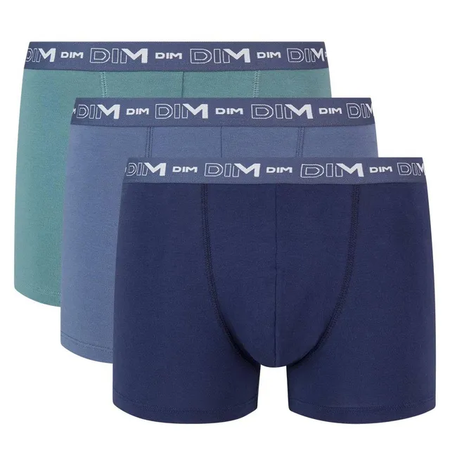 DIM Boxer Uomo x3 Cotone Elasticizzato Traspirante